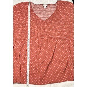 Ava And Viv Blouse Womens 3X Top Short Sleeve Black